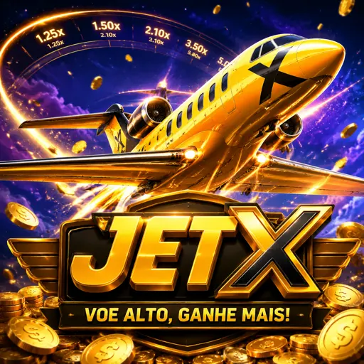 JetX crash game com jato e curva de multiplicador