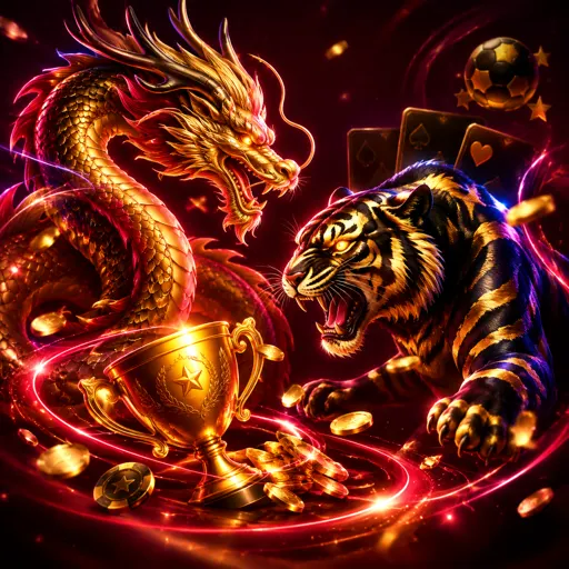Mesa de Dragon Tiger ao vivo com duas cartas viradas